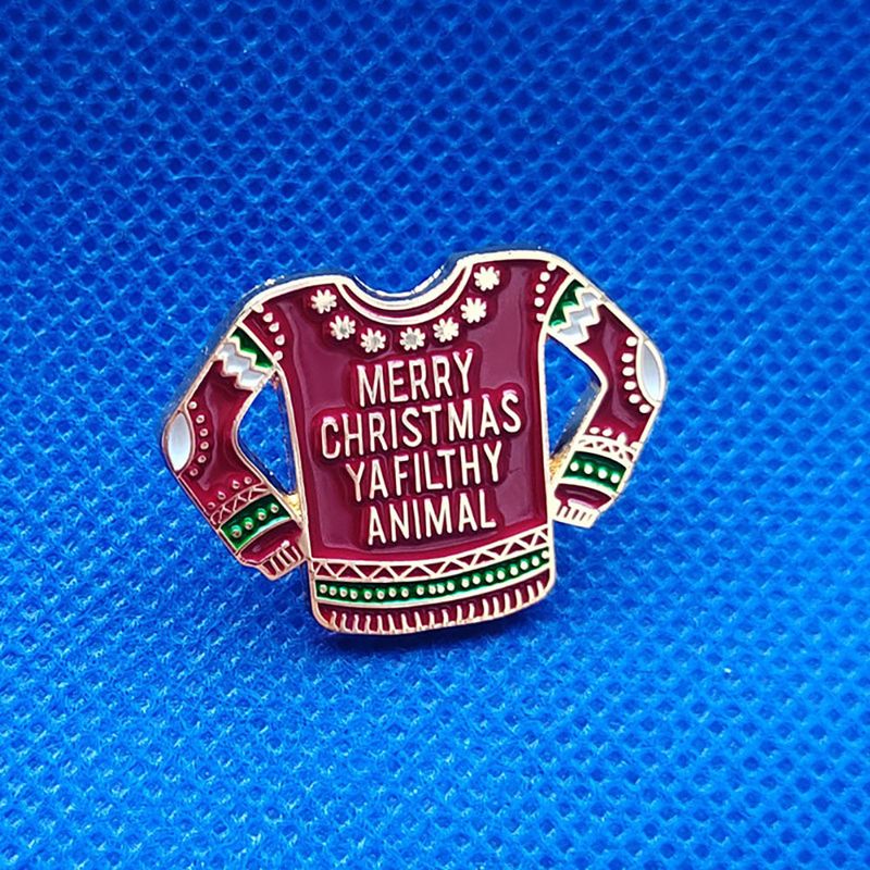 Brooch Enamel Badge Red Sweater Metal Pin Fashion Lapel Dirty Animal_voghion.com