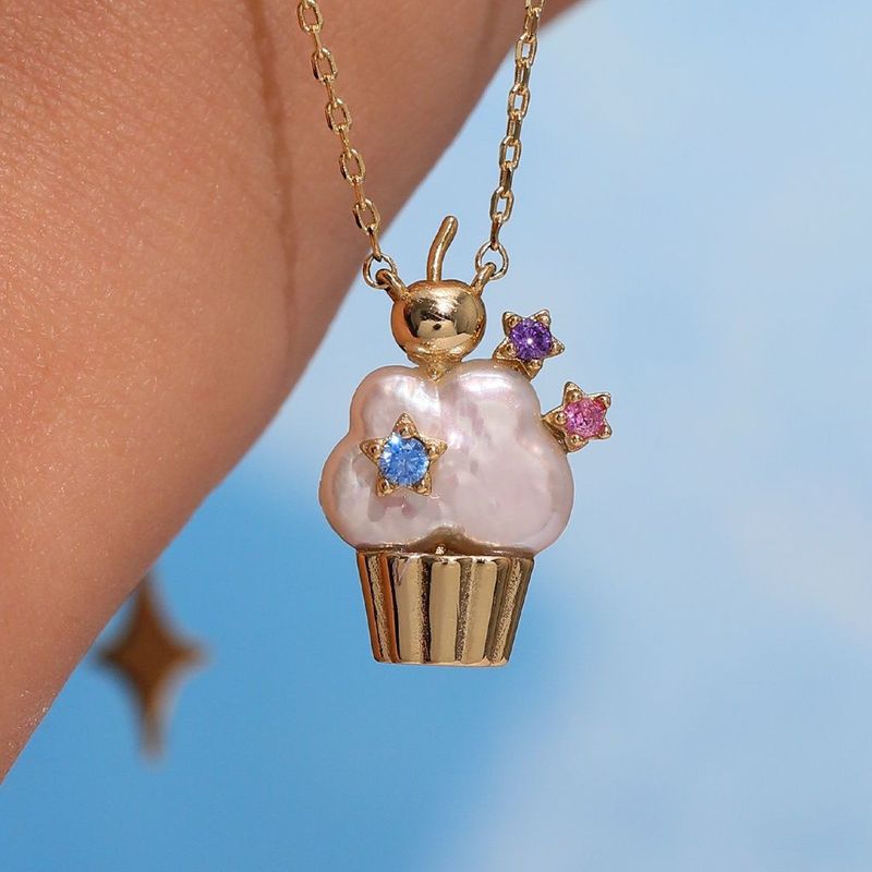 Women's Jewelry Fashion Pearl Chain Ice Cream Necklace Women's Light Luxury Niche Design High End Clavicle Chain Jewelry_voghion.com