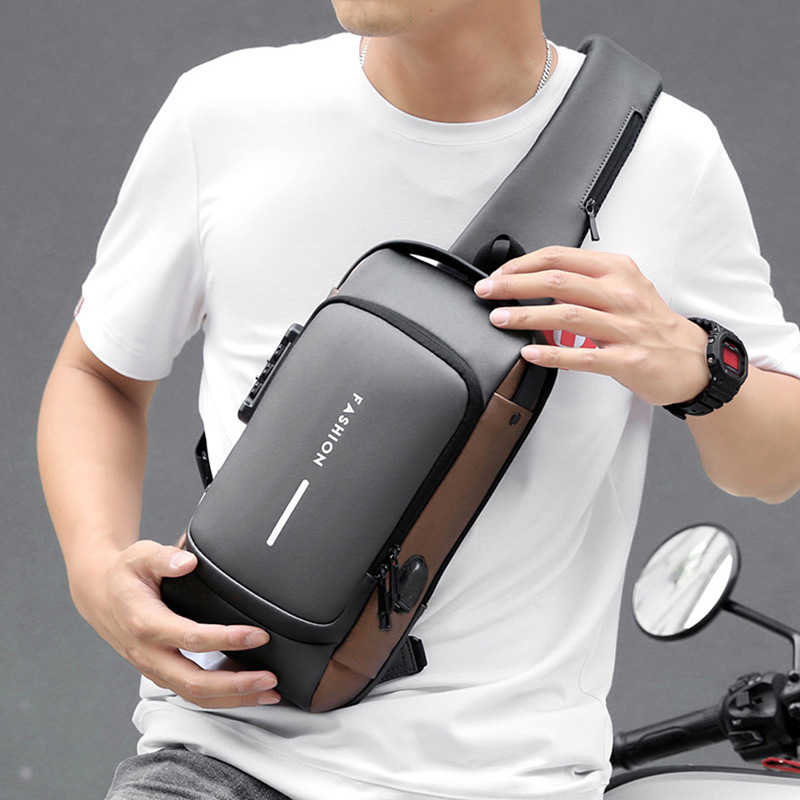 Crossbodytas Mode Sport Opladen Cijferslot Messenger Bag Functionele trendy coole schoudertas voor heren_voghion.com
