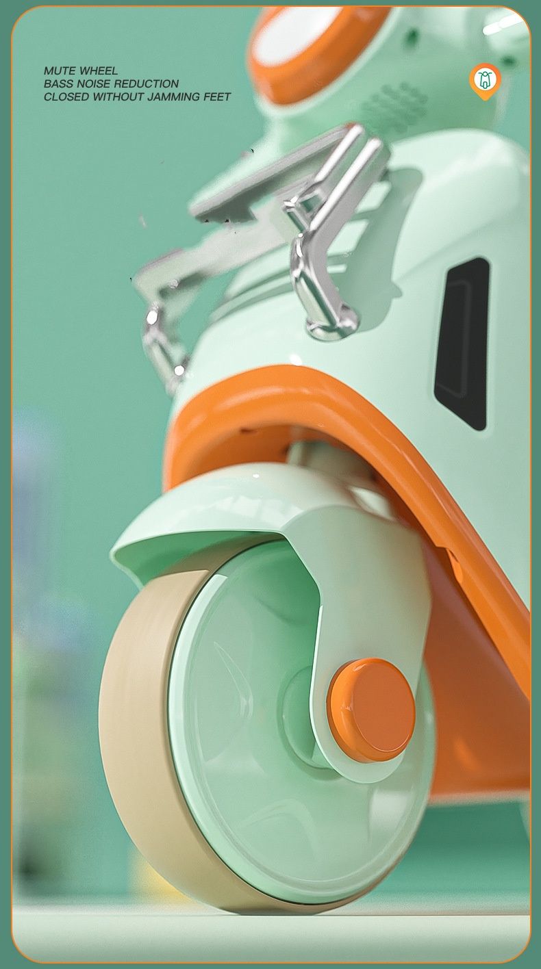 Bici senza pedali per bambini da 1 a 3 anni, triciclo per l'apprendimento senza pedali con pneumatici chiusi, design antiscivolo in materiale PP, per interni ed esterni._voghion.com