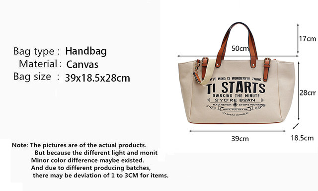 Yogodlns Mode Canvas Handtas en Portemonnee Vrouwelijke Schoudertas met grote capaciteit Letter Design Crossbody Tas Casual Totes Bag Bolsa_voghion.com