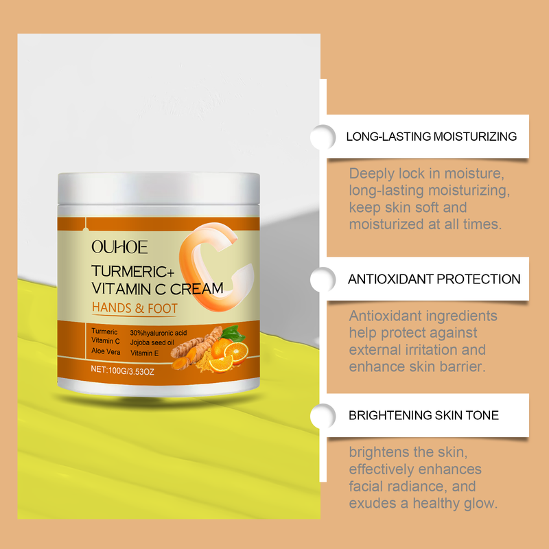 OUHOE Vitamin C Firming Cream Gentle Moisturizing Moisturizing Firming Daily Apply Body Care Cream_voghion.com