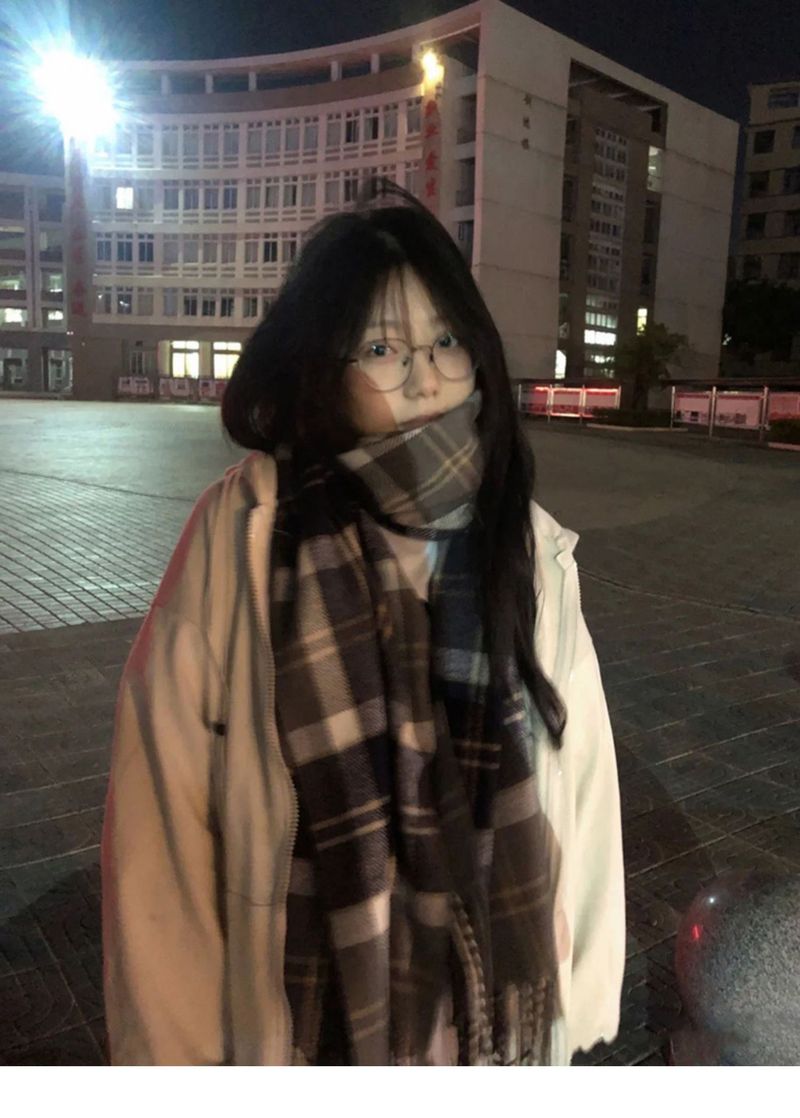 Scarf Women's New Autumn And Winter 2025 New Plaid Warm Scarf High-end Versatile Sweet Student Scarf_voghion.com