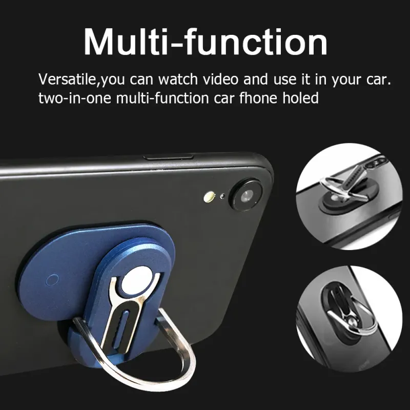 Multipurpose Mobile 360 Degree Car Air Vent Grip Mount Stand Rotation Magnetic Finger Ring Phone Holder Bracket_voghion.com