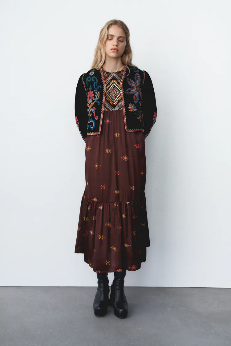 Camicia cardigan in velluto con ricamo da strada con personalità retrò estiva da donna in stile UR_voghion.com