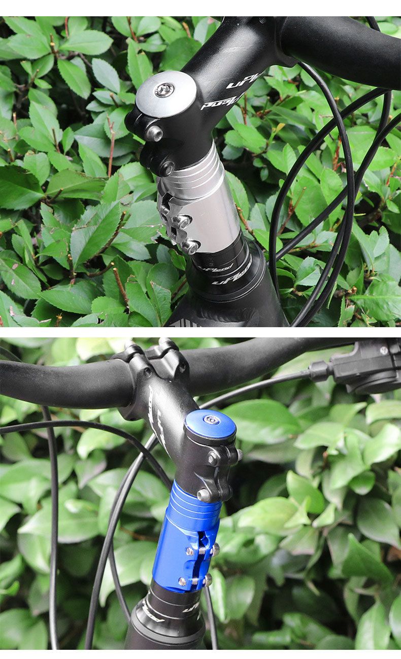 Bicycle Stem Front Fork Head Tube Aluminum Alloy Mountain Bike Universal Handlebar Extender Heightening Device_voghion.com