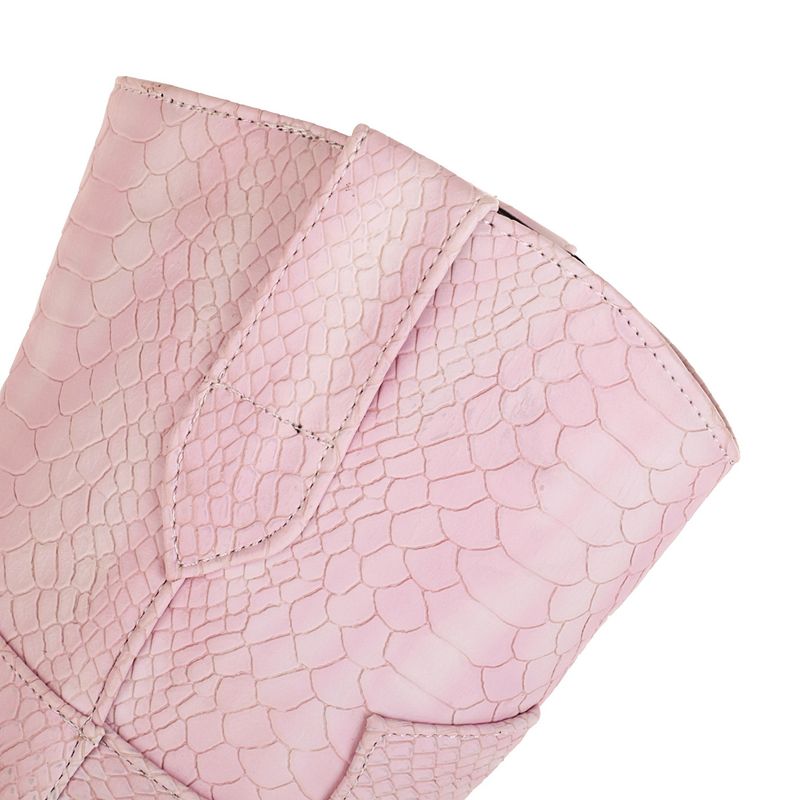 Women's Shoes Snake Print Ankle Boots Large Size Wedge Heel Women's Shoes_voghion.com