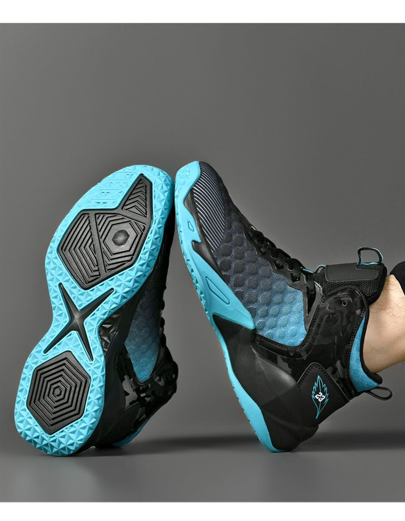 NIOHE Męskie codzienne wysokie buty do koszykówki na zewnątrz, cztery pory roku, praktyczne, profesjonalne buty sportowe_voghion.com