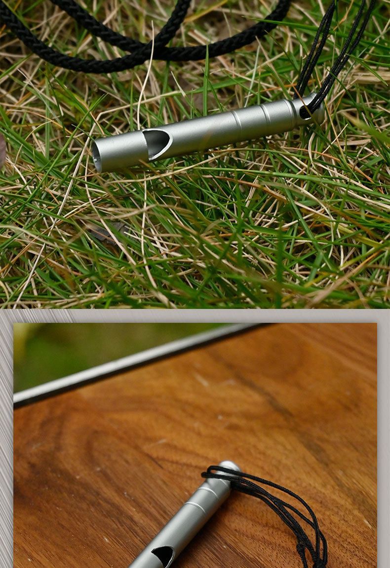 Sifflet de survie en alliage de titane, haute fréquence, pour alpinisme, entraînement d'urgence, compétition, portable_voghion.com