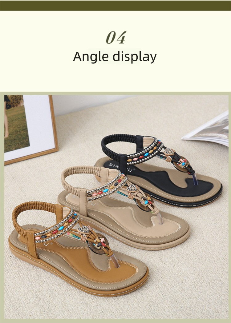 W676-2 New 2025 Toe-Post Rhinestone Sandals For Women Comfortable_voghion.com