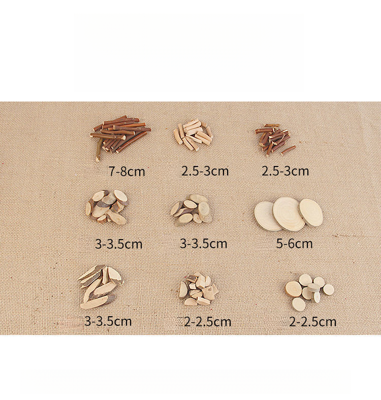 Set kleuters DIY knutselactiviteit houten blokken doos klein droge tak materialen_voghion.com