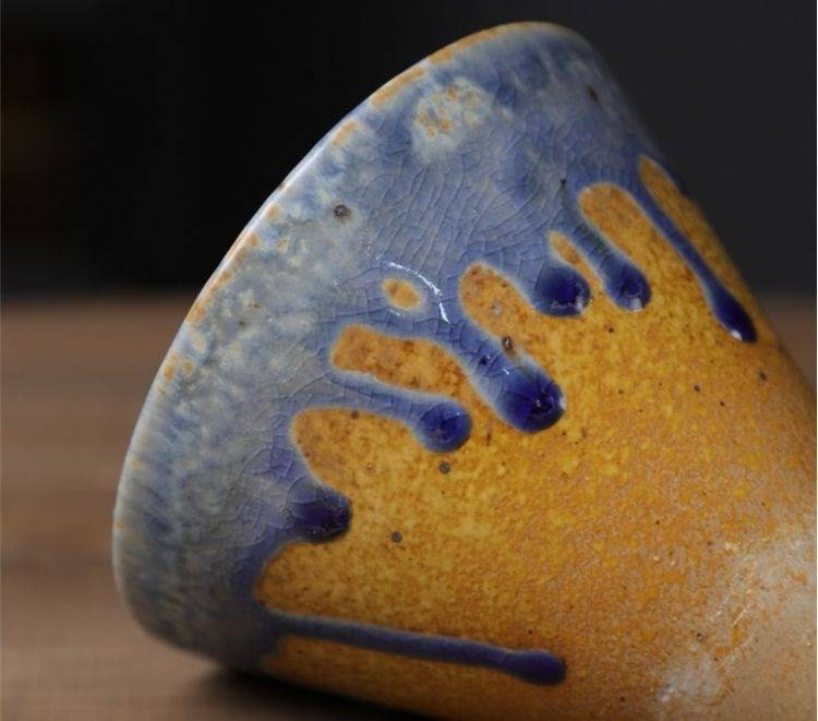 Tazza in gres, tazza da caffè creativa in ceramica retrò_voghion.com