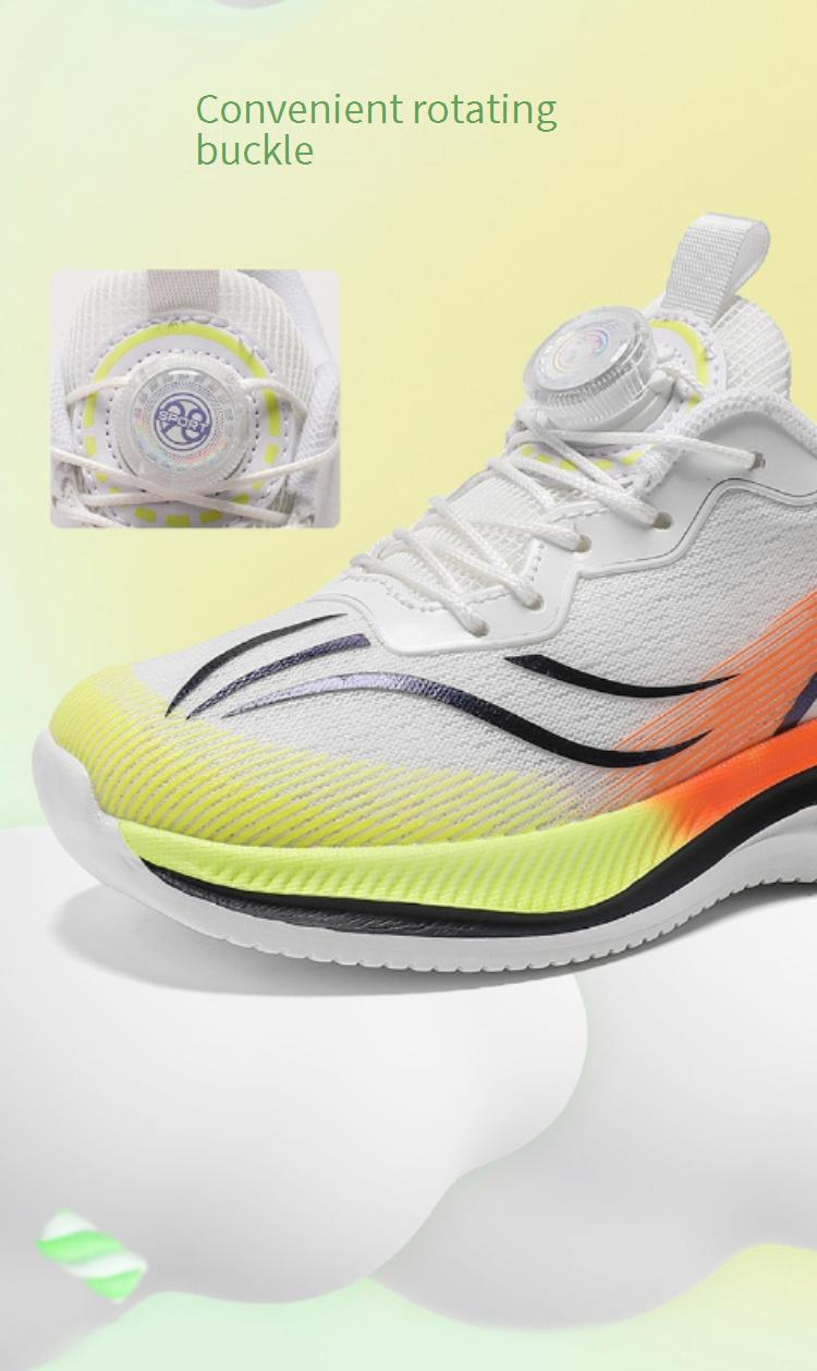 Children's Shoes Spring And Autumn Children's Sports Shoes Rotating Buckle Running Shoes Lightweight Breathable Mesh Student Fashion Men_voghion.com