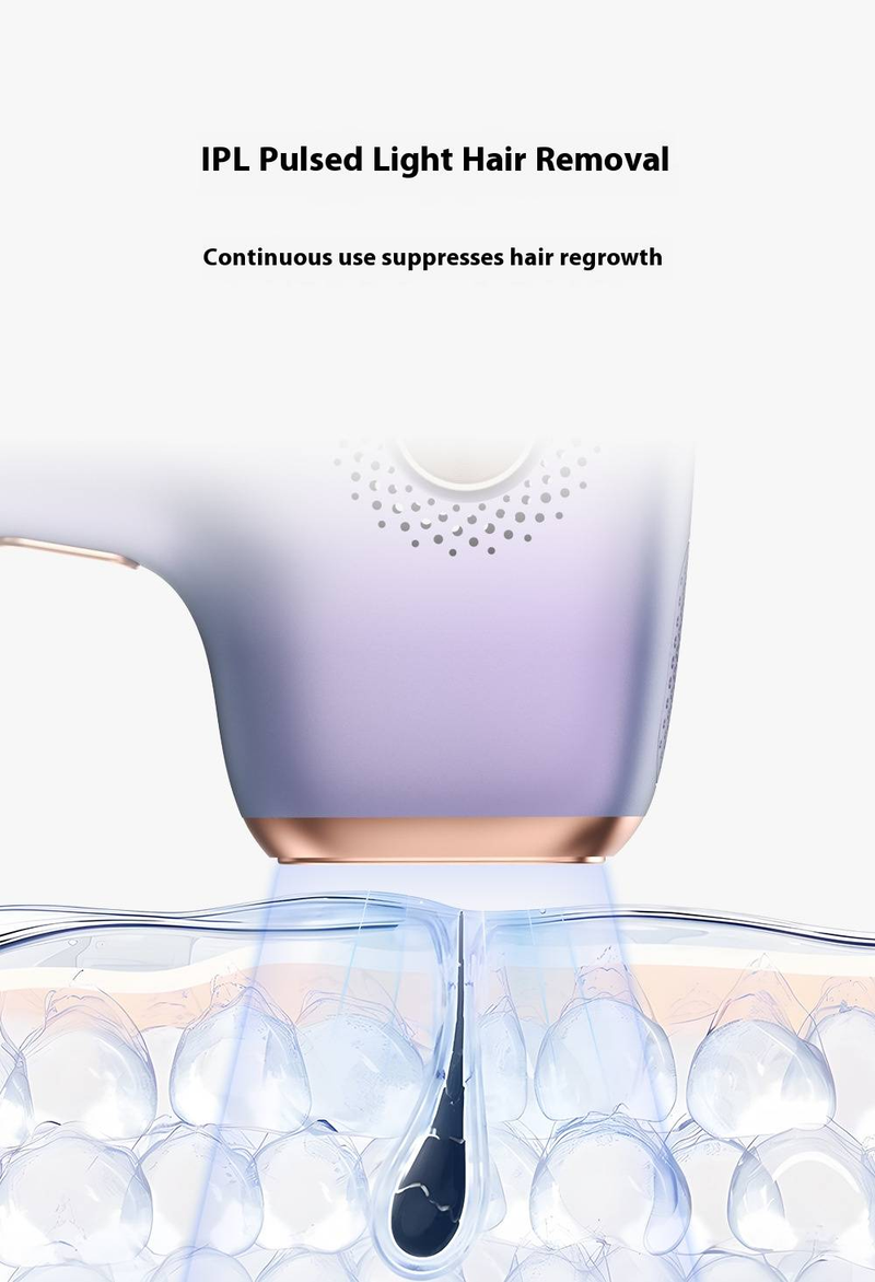 Dispositivo professionale per la depilazione laser IPL per donne e uomini - Uso su tutto il corpo con funzione di raffreddamento a ghiaccio - Indolore ed efficace a casa_voghion.com
