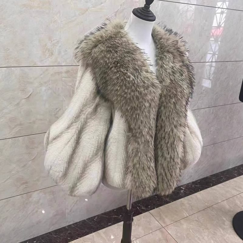 Damenbekleidung Luxuriöser Kunstnerz-Pelzmantel mit Leopardenmuster, Jacke für Damen, elegante mittellange Winteroberbekleidung, Kunstpelzmäntel_voghion.com