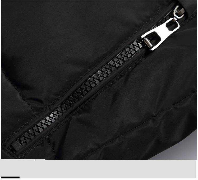 Herrenbekleidung, extra lange Daunenjacke mit abnehmbarer Fuchspelzkapuze, wasser- und winddichter Wintermantel für extrem kaltes Wetter (-30 °C bis -15 °C)_voghion.com