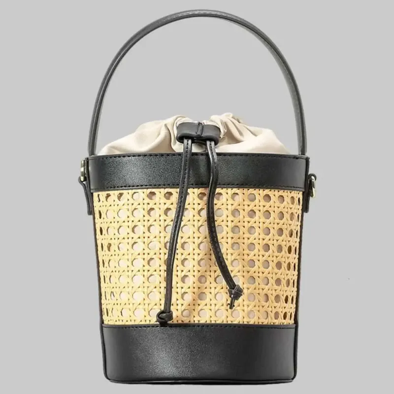 Designer 2025 Stroh Strand PU Leder Sommer Hohl Schulter Trendy Crossbody Urlaub Reise Handtasche Für Frauen Tasche_voghion.com
