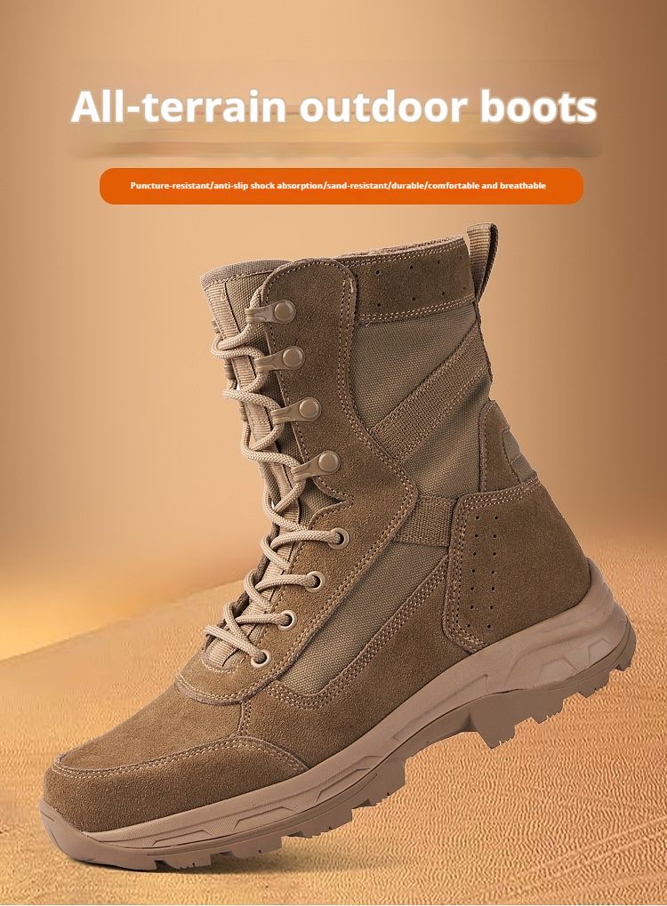 2024 New Combat Herren Ultraleichte Wüsten-Taktikstiefel für den Außenbereich, wasserdichte Trainingsschuhe mit Kopfschicht_voghion.com