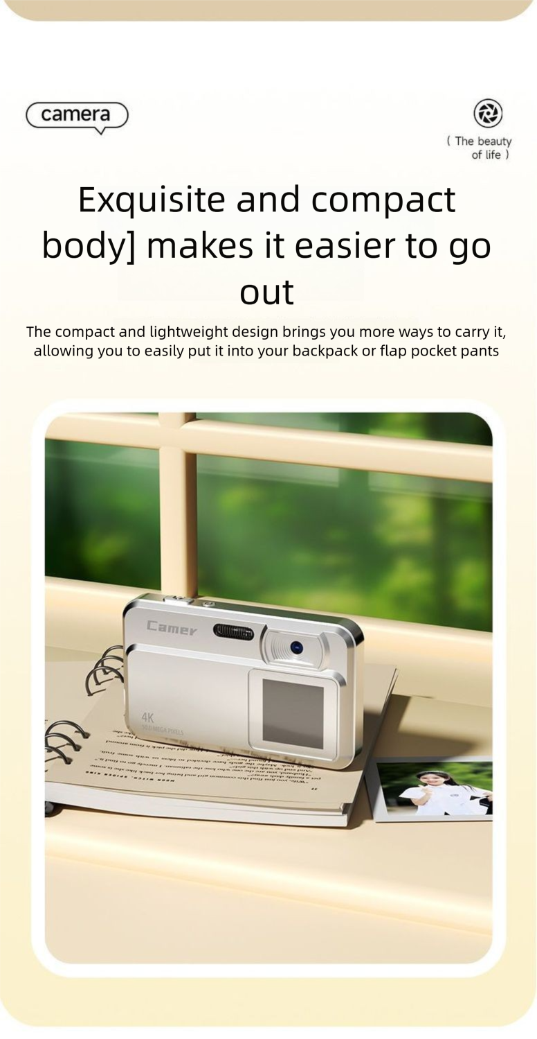 New HD Pixel CCD Digital Camera Portable Student Edition Special For Recording Life Professional Affordable_voghion.com