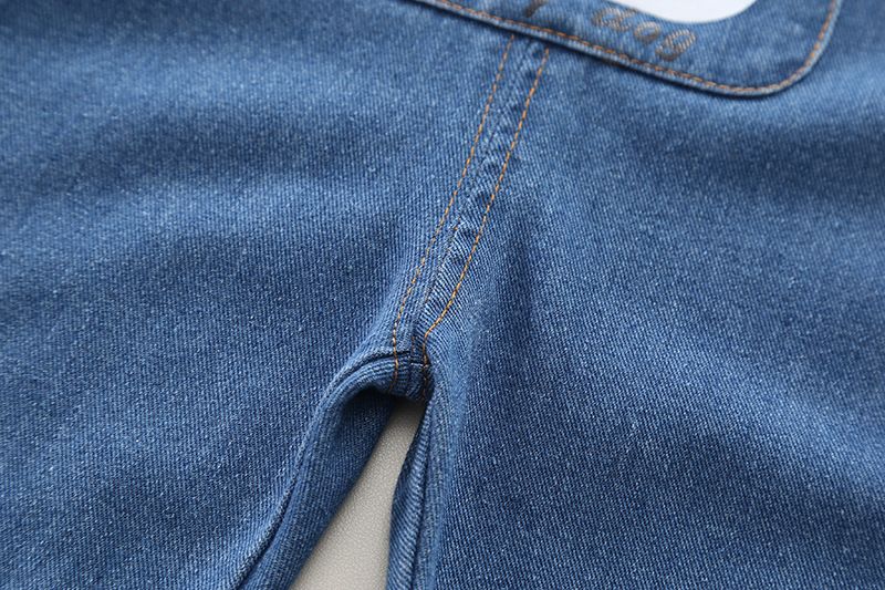 2024 Set due pezzi, elegante, set di pantaloni da cowboy a righe autunnali per bambini_voghion.com