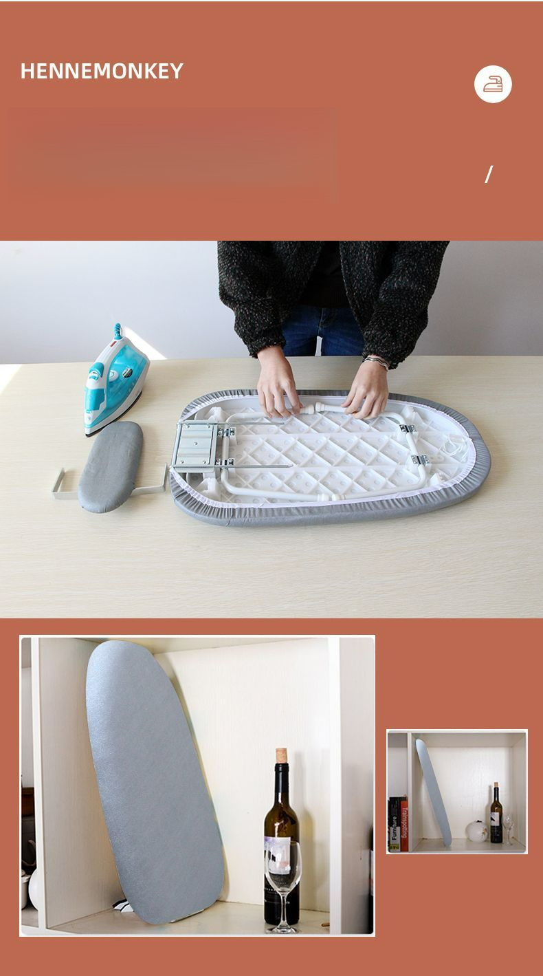Small Board For Home Use, Foldable Desktop Electric Pad, Mini Table, Clothes Ironing Rack Pad_voghion.com