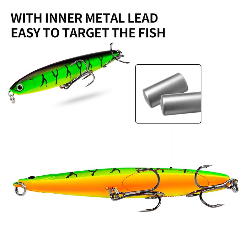 Pencil Sinking Long Casting Lure 10/14/18/24 Grams Bionic Hard Bait Fishing Tackle_voghion.com