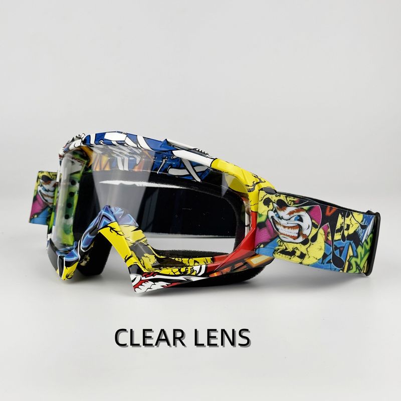 Unisex Motorcycle Goggles For Cycling & ATV Riding - Windproof Sports Sunglasses With Interchangeable Lenses_voghion.com