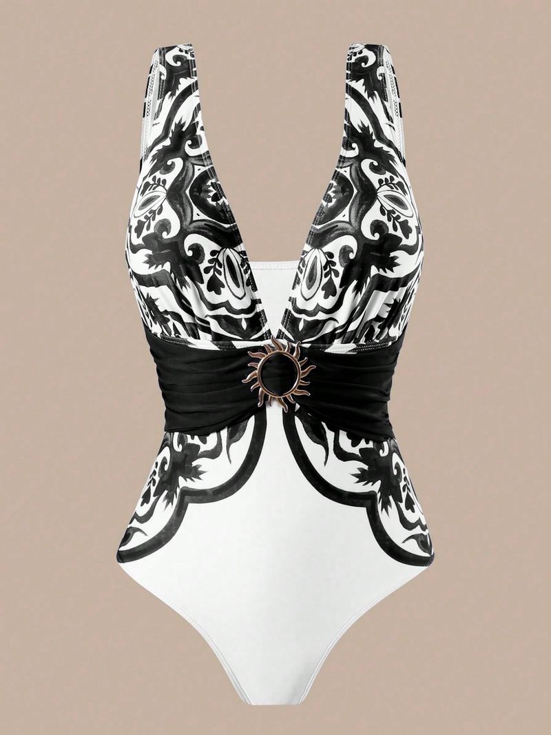 Maillot de bain une pièce sexy pour femme, haute élasticité et dos nu. Maillot de bain confortable et élégant pour la plage et la piscine._voghion.com