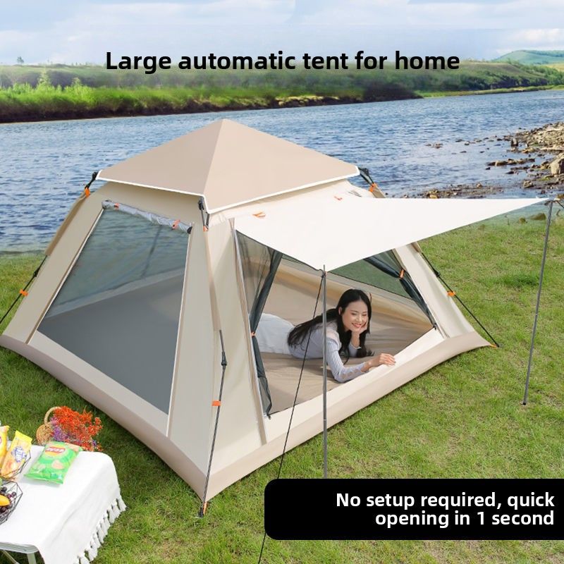Outdoor Camping Zelt Familie Picknick Reise Sonnenschutz Faltbare Tragbare Automatische Regendicht_voghion.com