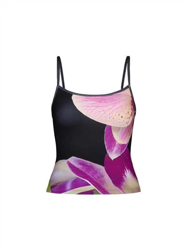 Women's Clothing Printed Sexy Camisole New Arrival Contrast Color Sexy Backless Slim Hot Girl Small Vest In Stock_voghion.com