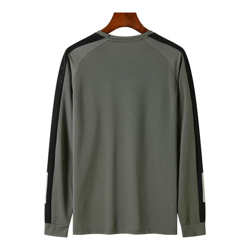 Long sleeved T-shirt for leisure, sports, fitness, high elasticity, quick drying top_voghion.com