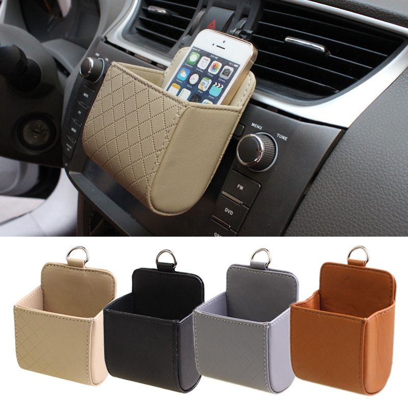 Small Deng Small Deng Large Air Vent Storage Bag Organizer Box For Phone Car Interior Accessories_voghion.com