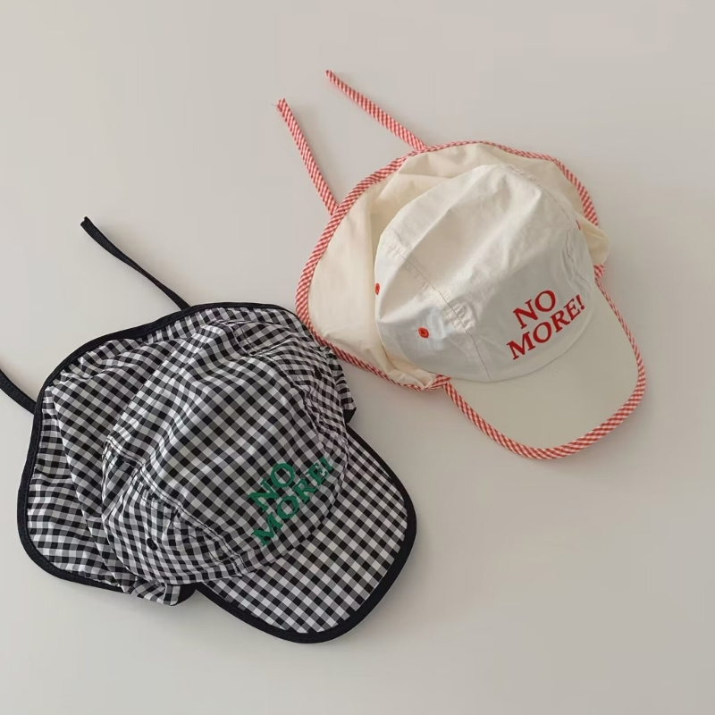 Sombrero de béisbol para bebé, sombrero de cubo fino con solapa para el cuello, protector solar, sombrero de Panamá para niños y niñas, gorra de sol Unisex para verano al aire libre_voghion.com