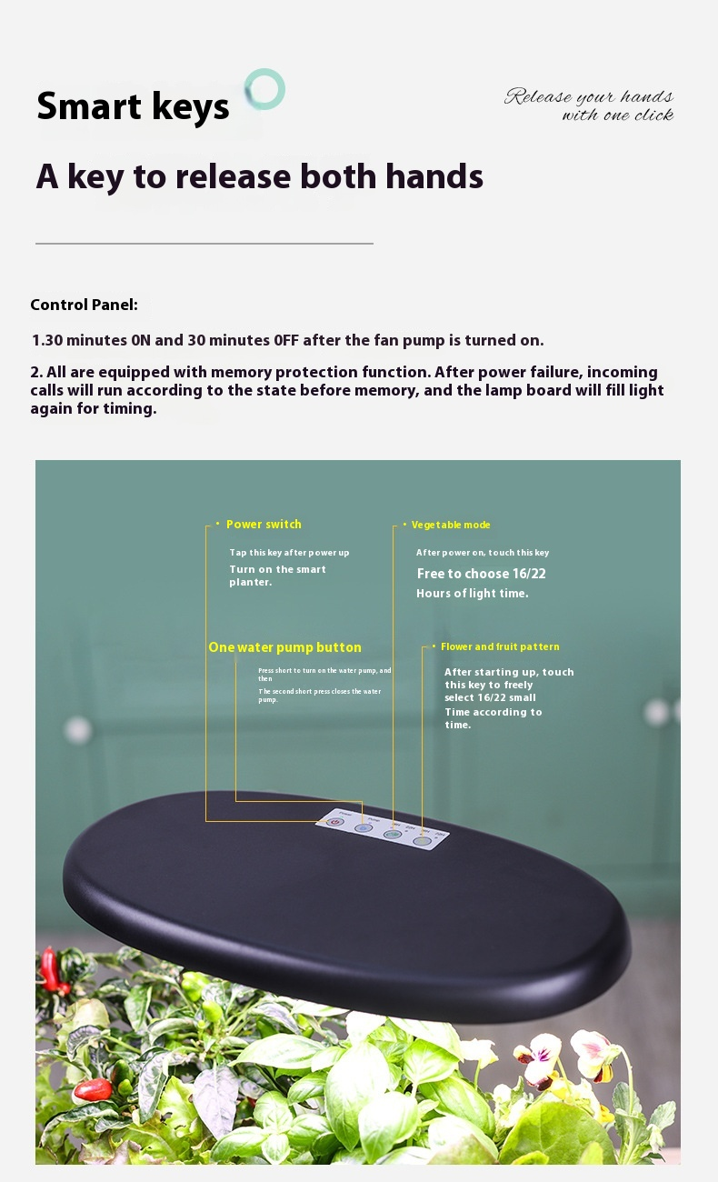 Macchina per piantagione idroponica intelligente, completamente automatica, per la coltivazione idroponica di ortaggi, senza suolo, per la piantagione di ortaggi, riempimento di luce_voghion.com
