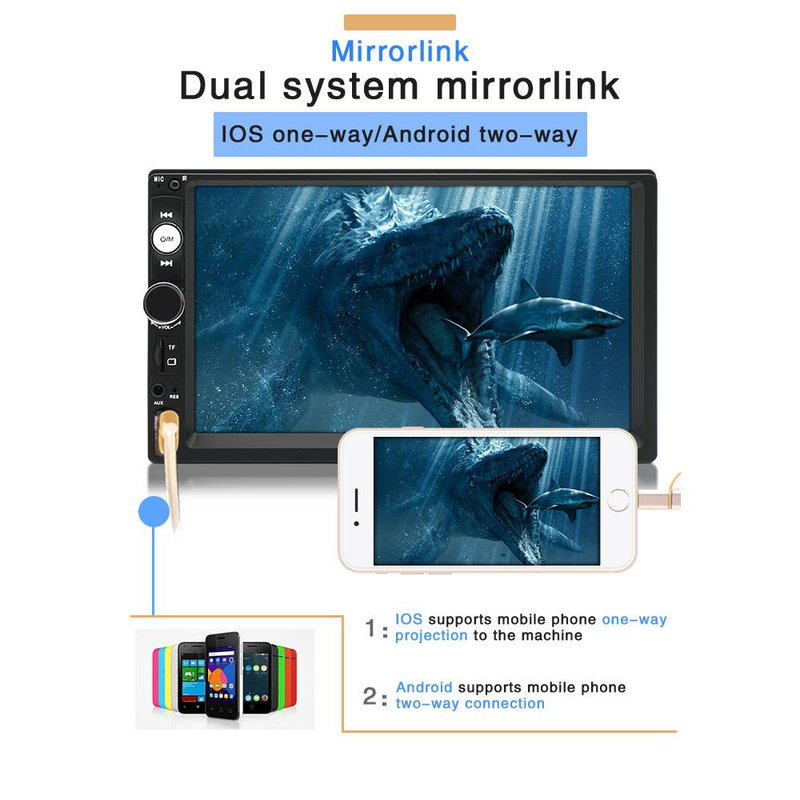 7 Zoll Player Bluetooth Touchscreen Stereo Radio Auto MP4 & MP5 Spiller_voghion.com