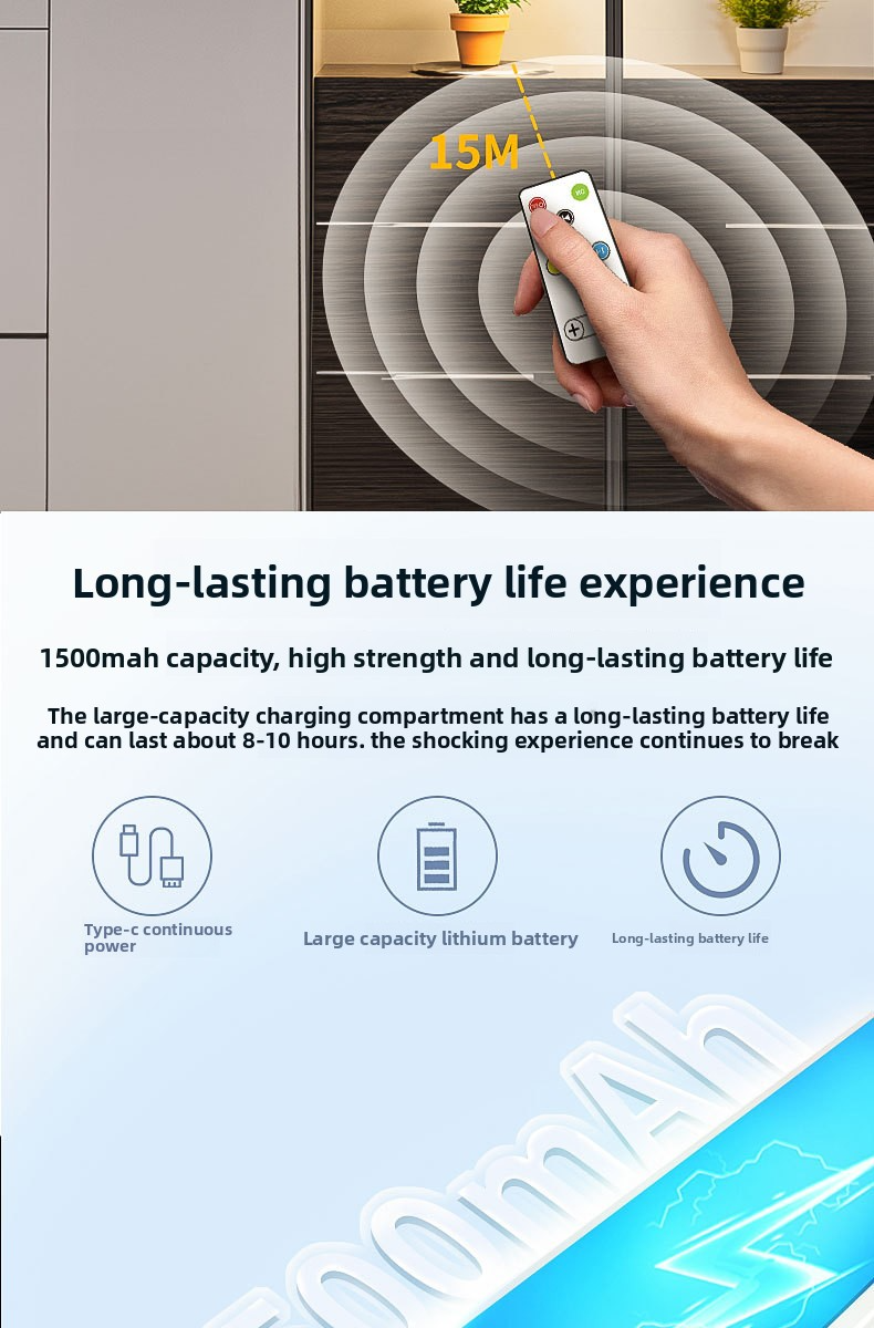 Luce notturna intelligente con telecomando - Luce LED ultrasottile ricaricabile, magnetica e adesiva per ingresso, armadio e mobiletto (3 modalità di colore dimmerabili)_voghion.com