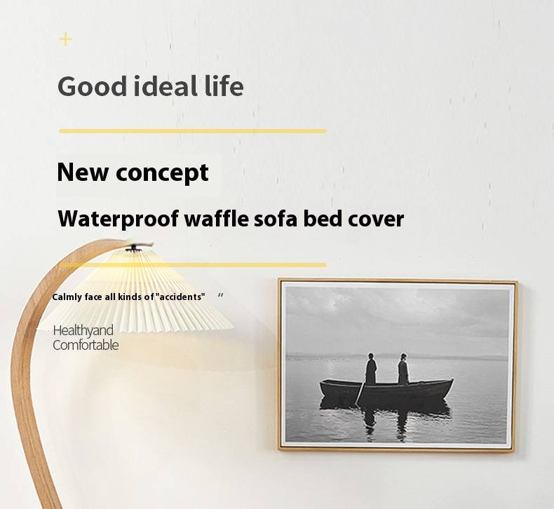 Modern Waterproof Sofa Slipcover - Full Coverage Universal Fit For Armless & Sectional Couches, Non-Slip Fabric Protector_voghion.com