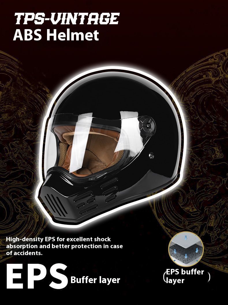 Casco integrale da moto retrò certificato 3C con Bluetooth - Design vintage "muso di maiale", calotta in ABS leggera, opzioni lenti trasparenti/fumé_voghion.com