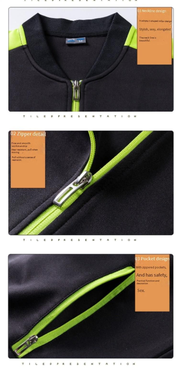 Unisex Stand Collar Running Jacket – Quick-Dry Outdoor Training Windbreaker For Adults & Kids (4XS-2XL, Colorblock Design)_voghion.com