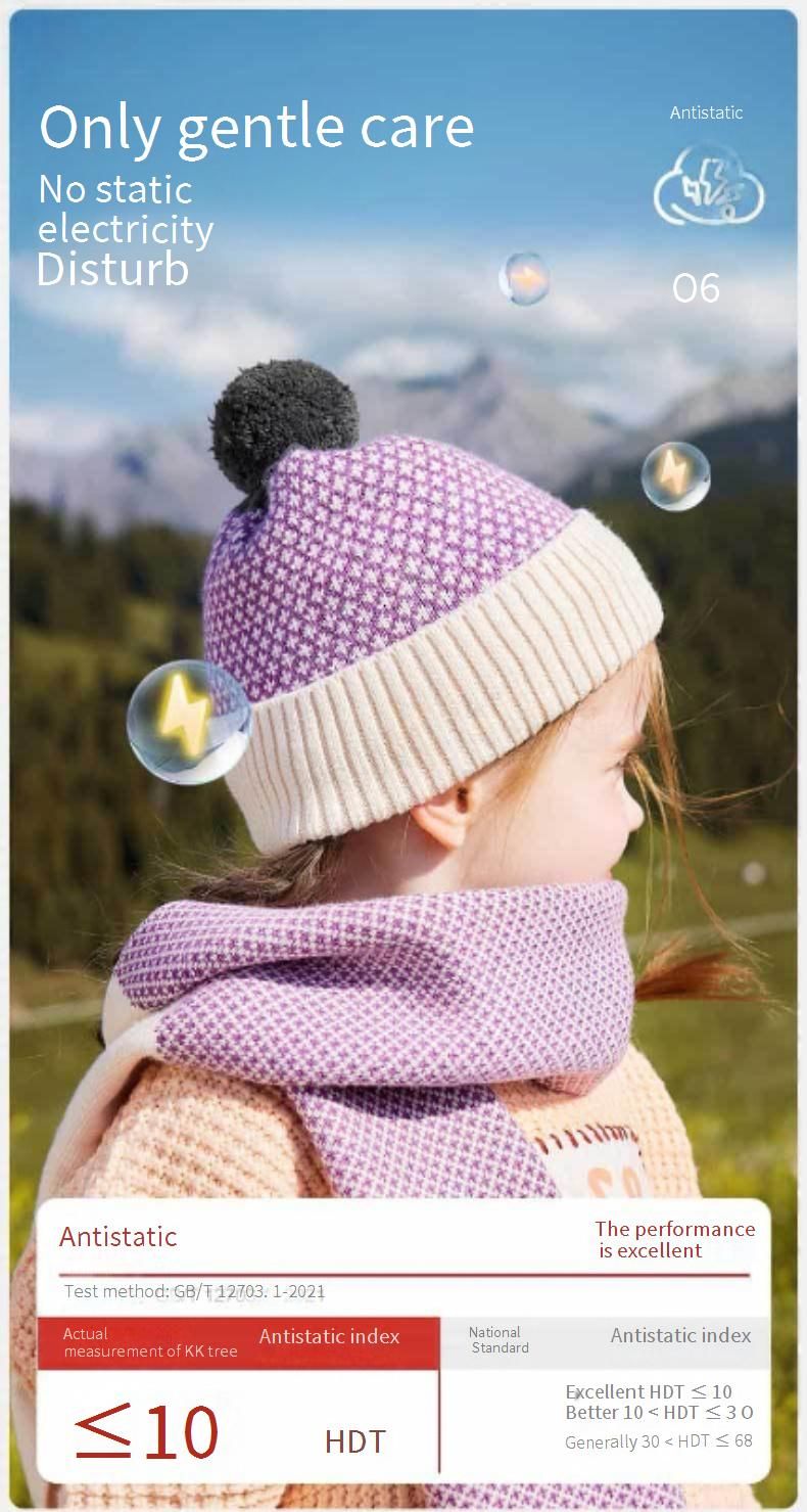 Ensemble bonnet et écharpe en tricot pour enfants – Bonnet d'hiver en acrylique pour garçons et filles (4-10 ans), cache-oreilles unisexe coupe-vent (tailles M/L)_voghion.com