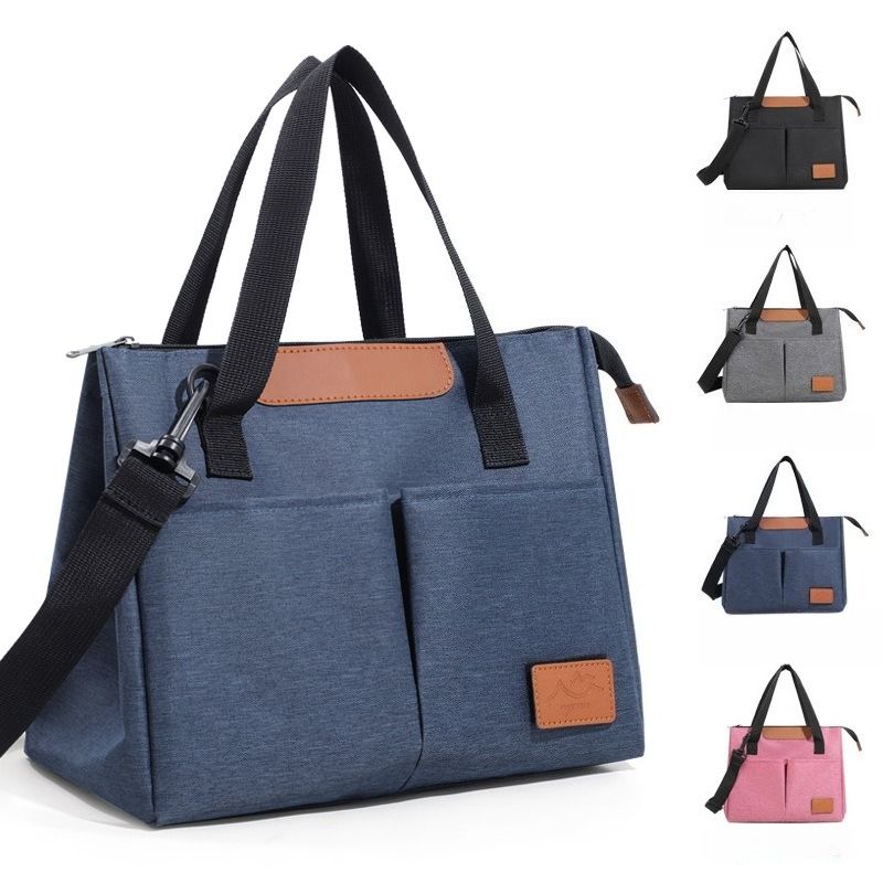 Borsa termica triangolare alla moda, borsa da viaggio a tracolla, grande capacità, borsa porta pranzo, borsa termica bento_voghion.com