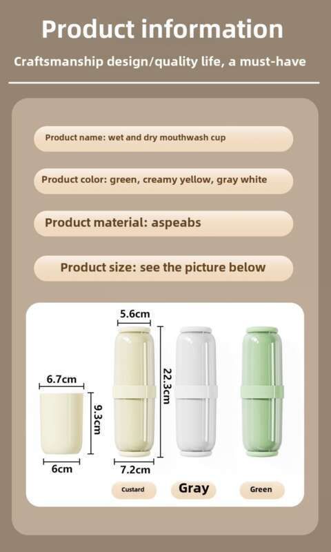 Independently Designed Travel Wash Portable Set Of Dental Appliances, Toothbrush Storage, Dry And Wet Separation Cup_voghion.com