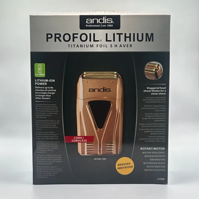 Original Andis Profoil Lithium Plus 17200 Friseur Haar Reinigung Elektrische Rasierer Für Männer Bart Stoppeln Rasiermesser Glatze Rasieren_voghion.com