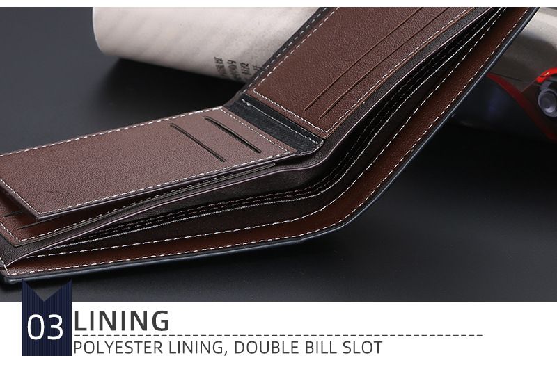 BAELLERRY nueva cartera corta para hombre horizontal con ranura para múltiples tarjetas clip abierto para billetes cartera informal al por mayor_voghion.com