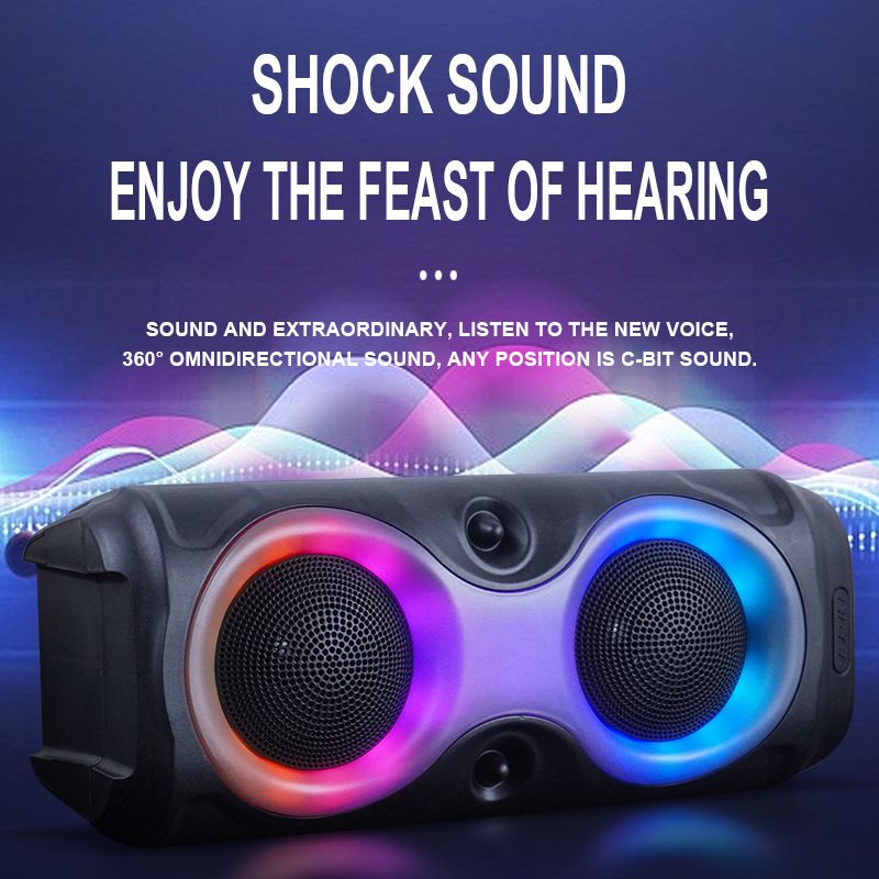 syct Kablosuz Bluetooth Hoparlör Açık Hava Taşınabilir Renkli Ev Masaüstü Yüksek Ses Yükseltme Özel Model MS3628_voghion.com