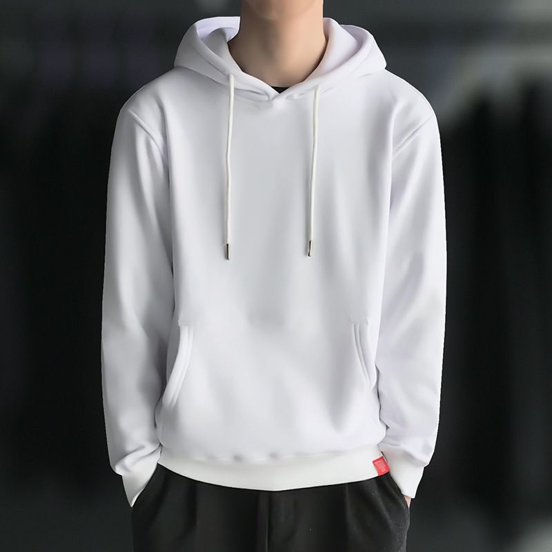 Felpa in pile autunno inverno da uomo con cappuccio, felpa con cappuccio spessa alla moda, giacca da uomo, pullover sportivo, stile coreano per studenti_voghion.com