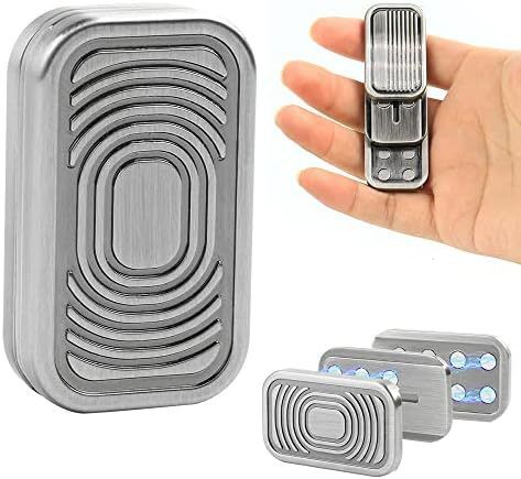 Jucărie de decompresie Spinner metalic de decompresie Push cu trei straturi jucărie de decompresie magnetică cu unde sonore_voghion.com