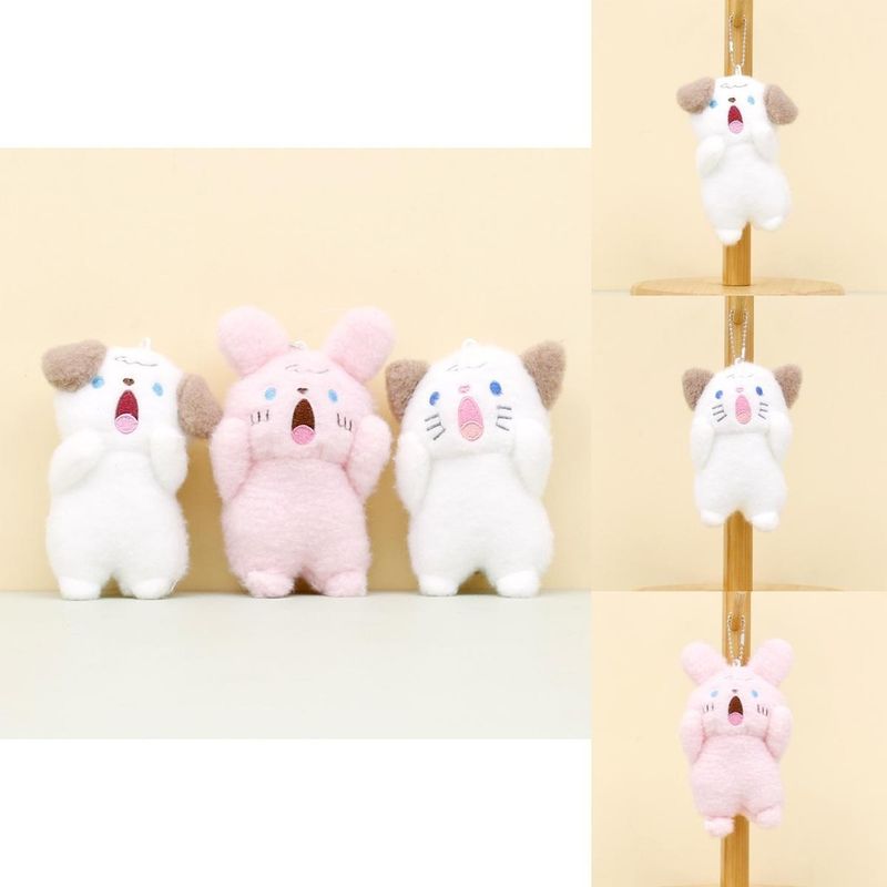 Bunny Cute Plush Keychain Adorable Rabbit Toy Soft Stuffed Animal For Bags Gifts And_voghion.com