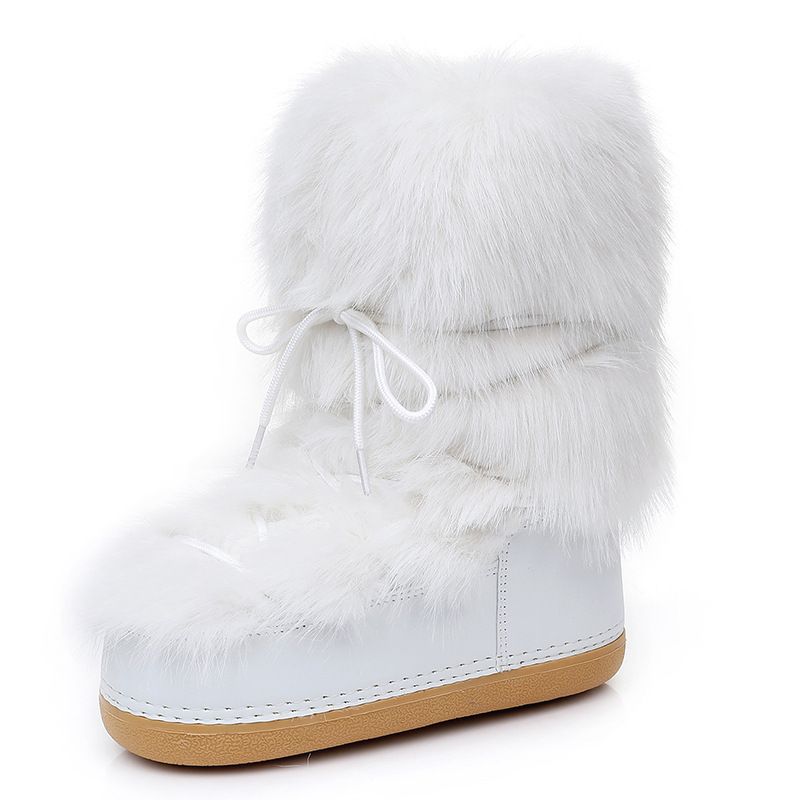 Scarpe invernali da donna, resistenti al freddo, antiscivolo, spesse, in peluche, a metà polpaccio, con plateau spesso, scarponi da sci, taglia 35-42_voghion.com