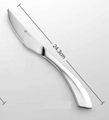 Set coltello e forchetta per cibo occidentale in acciaio inossidabile Set di tre pezzi per coltello e forchetta da bistecca per stoviglie occidentali Set completo di stoviglie per cibo occidentale_voghion.com